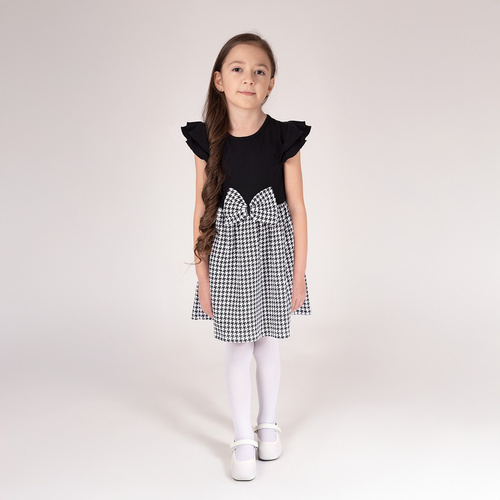 198165 Viki Sukienka z krótkim rękawem Nicol - czarny