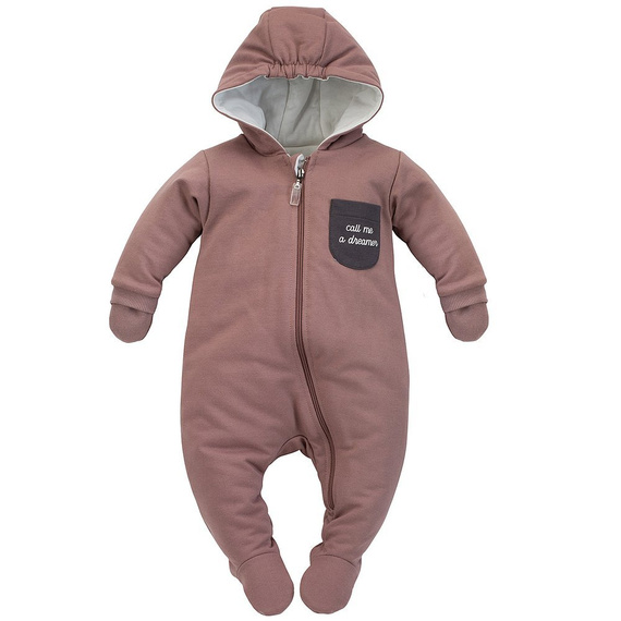 "Dreamer" Kombinezon ciepły dla chłopca Pinokio ciemny beż