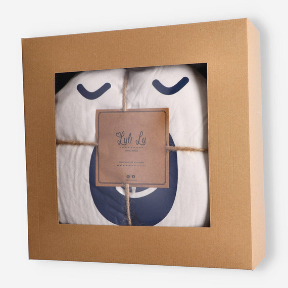 LUL-0050 Kocyk niemowlęcy z poduszką Luli Lu - granatowy 