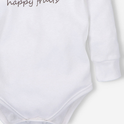 ABN-5295/ECR Happy Apples Body z bawełny organicznej Nini ecru