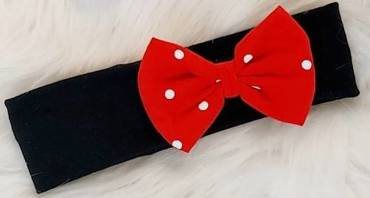 Myszki opaska z kokardką Bambarillo czarny