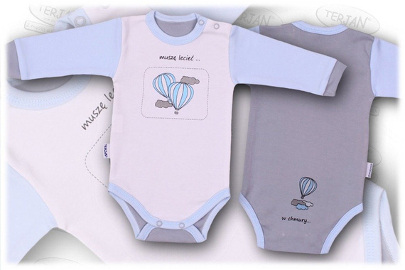 Body długi rękaw "BALONIK" zielony Terjan