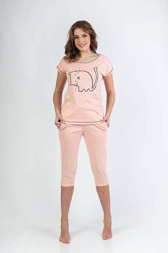 686 Piżama damska Regina -morelowy