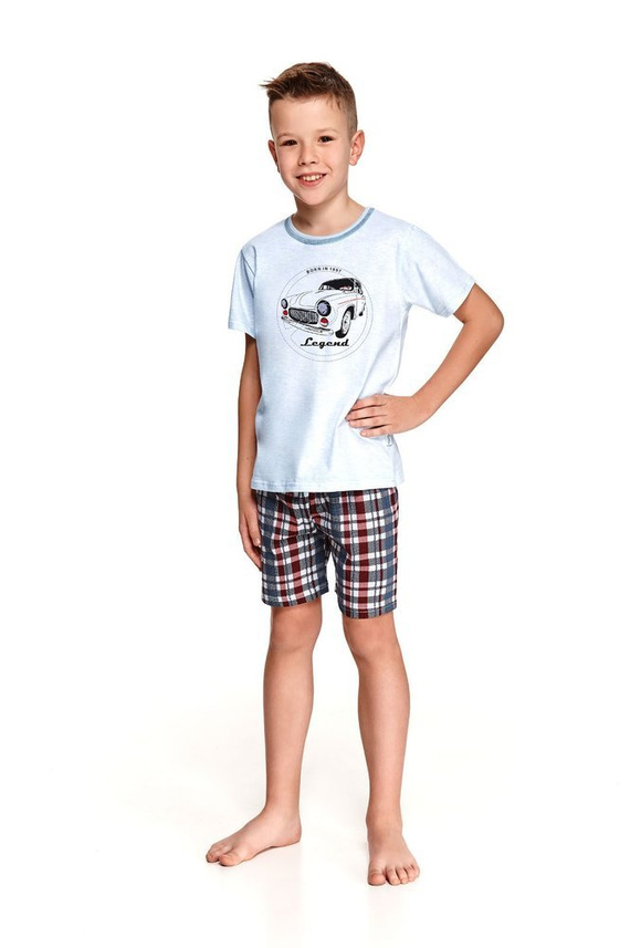 943,944 Damian piżama dla chłopca Taro -02 granatowy melanż