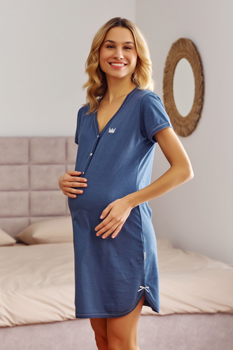 9505 Koszula Nocna do karmienia Doctor Nap - deep blue