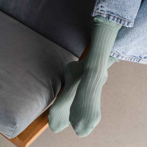 ART..017 Skarpety damskie Planeta Ziemia 038 pistacjowy