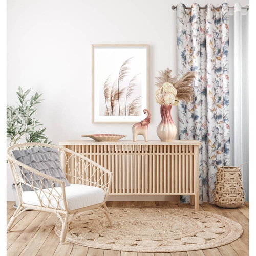 Daisy Poszewka dekoracyjna z falbanami Eurofirany stalowy