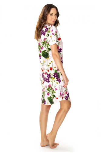 86669 Nataly Koszula nocna Mewa druk kwiaty 