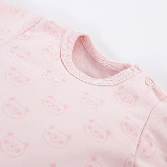 Big Bear Body z długim rękawem Eevi - różowy