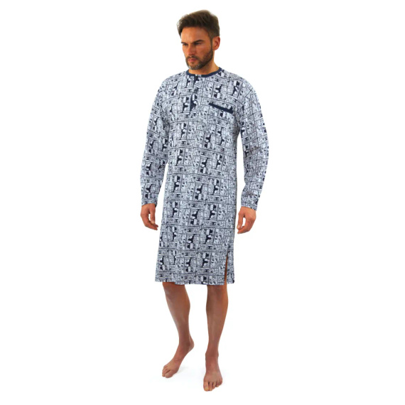 2024/02 Rodeo Koszula męska z szlafmycą Sesto Senso