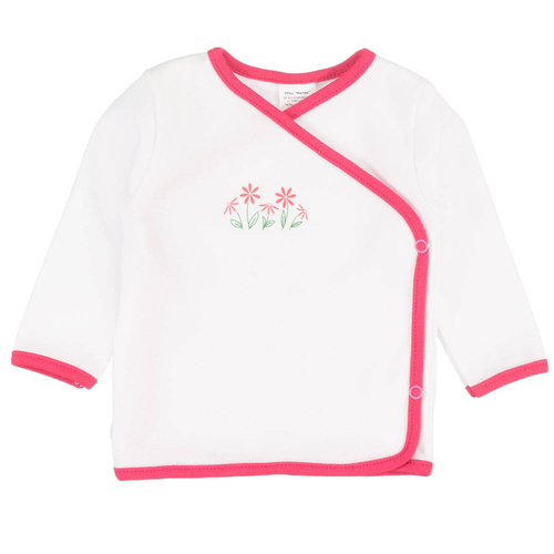 Kwiatki koszulka niemowlęca Martex różowy