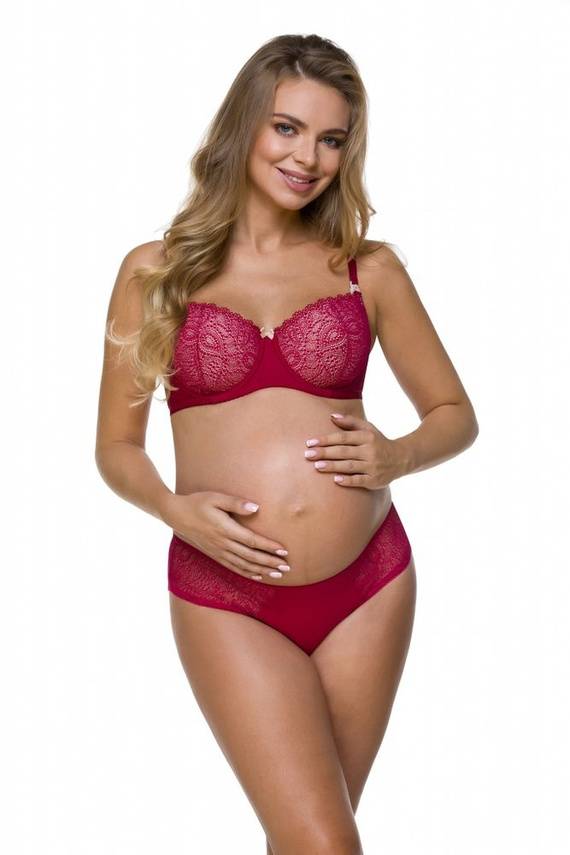 3115 Biustonosz do karmienia Lupoline- bordowy