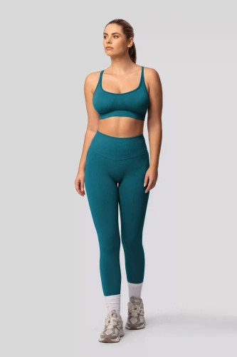 Legginsy push-up Spaio PRO modelujące kryjące wysoki stan tale blue