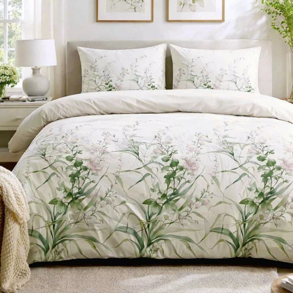 Pościel flanelowa Darymex 31525/1 kwiaty bawełna 160 g/m² ciepła