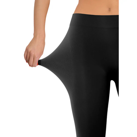 Bezszwowe kryjące Legginsy Long długie Sesto Senso czarny