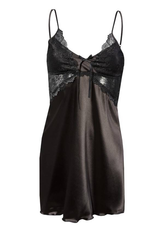 Penelope Halka satynowa koszulka damska DKaren - czarny