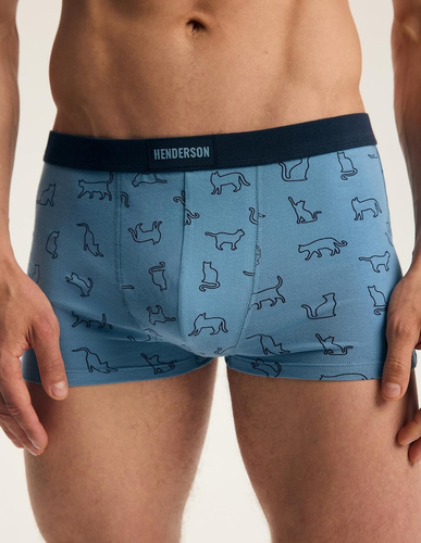 Bokserki Męskie Henderson 46100 Fur2 2-Pak Bawełniane z Szeroką Gumą Logo