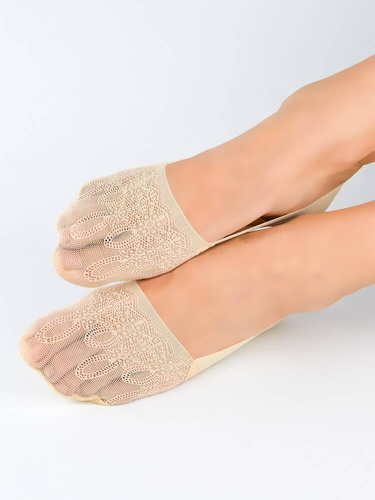 SN049 Baleriny stopki damskie Noviti - beżowy