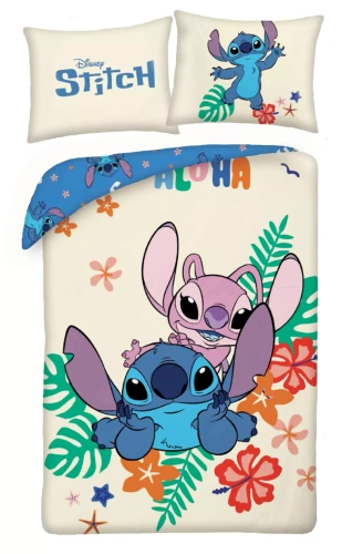 Lilo i Stitch Pościel bawełniana Kids 12 Halantex – 100% bawełna, zamek błyskawiczny, gramatura 115 g/m²