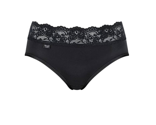 Romance Midi Figi Damskie Sloggi - black