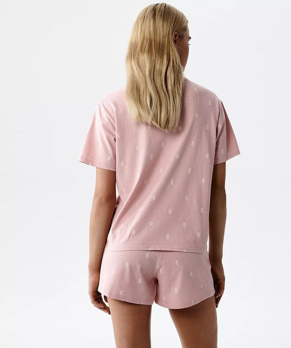 Piżama damska Atlantic NLP-510 bawełna 100% szorty komfort różowa