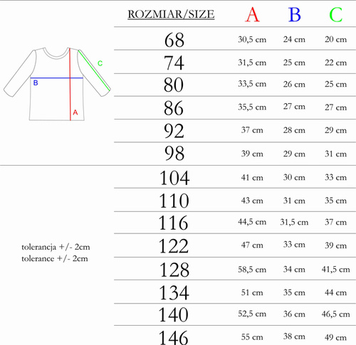 214140 Muki Bluzka bawełniana z długim rękawem Nicol