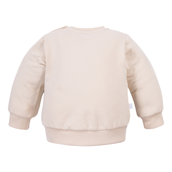 Beary Cool Bluza dresowa Eevi – jasny beż, bawełna, nadruk misia