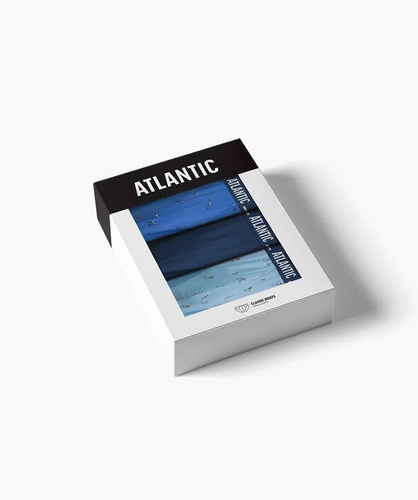 3MP-196 Slipy męskie Atlantic -niebieski