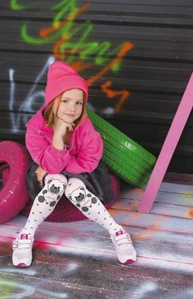 DR 2115 Babsi Rajstopy Dziewczęce 40 den Knittex - bianco