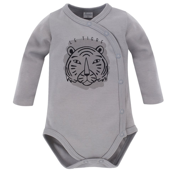 Le Tigre Rozpinane body z nadrukiem Pinokio - szary