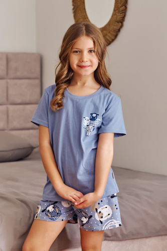 7208 Piżama dziecięca Unisex Doctor Nap - sheep (niebieski)