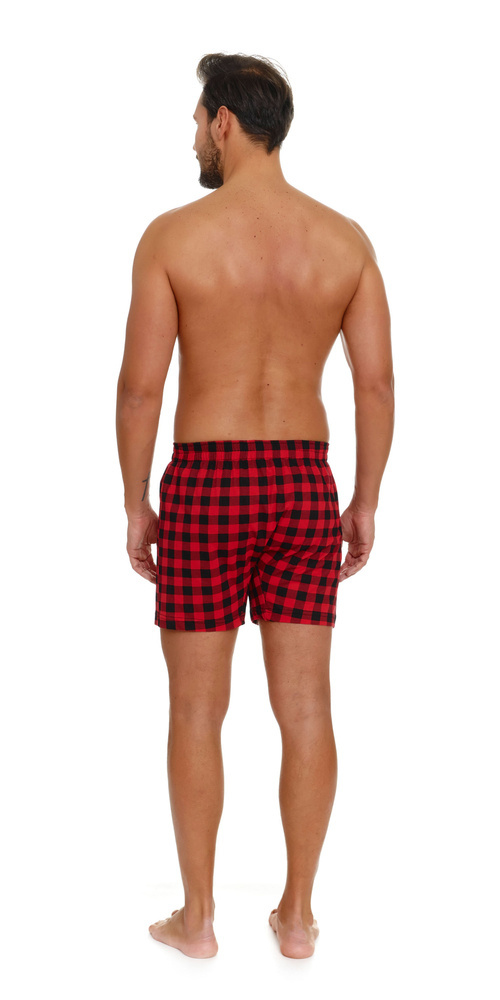 5165 bokserki męskie Doctor Nap - black red