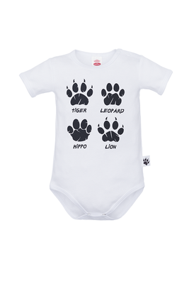 Body z krótkim rękawem "WILD WORLD" Makoma biały