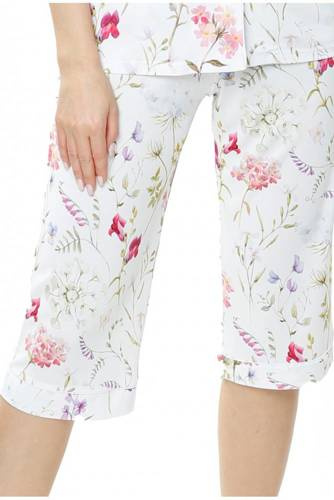 86535 Flores spodenki piżamowe Mewa druk w kwiaty