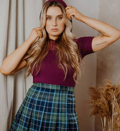 Latoya Bluzka damska  Eldar - śliwkowy