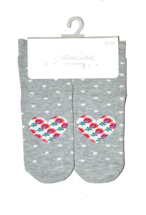 art.138 Skarpety Cotton Candy Folk Steven szary melanż 076