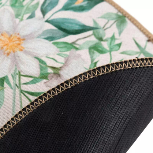 Podkładka na stół Iris Eurofirany elegancka mata pod talerze zielona kwiaty