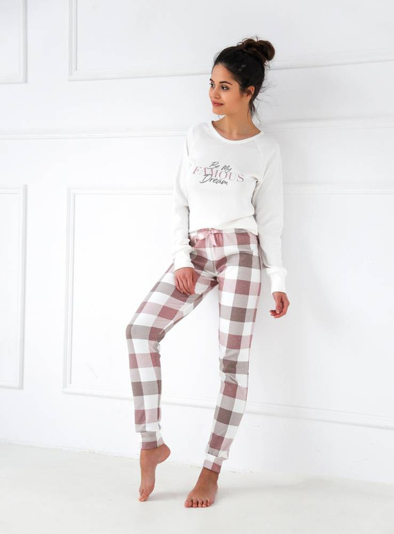 Joselyn Piżama damska Sensis Interlock- śmietanowy