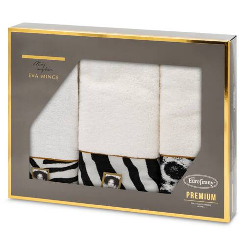 Eva 22 Komplet ręczników pantera Eurofirany - kremowy