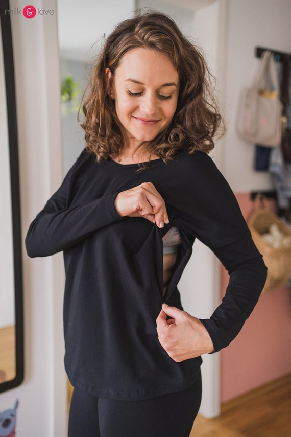 Two Ways bluzka ciążowa i do karmienia dwustronna Milk&Love herbal rose