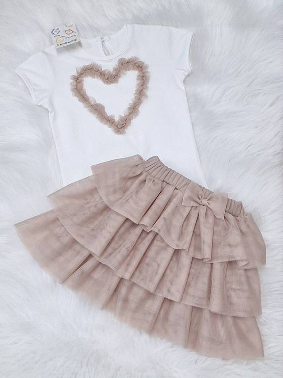 Mia Spódniczka tiulowa Bambarillo beżowy