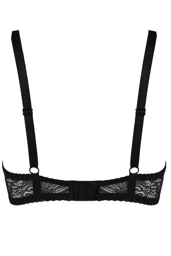 19237 Fancy Mediolano Bralette Black – Koronkowy Biustonosz Bez Fiszbiny