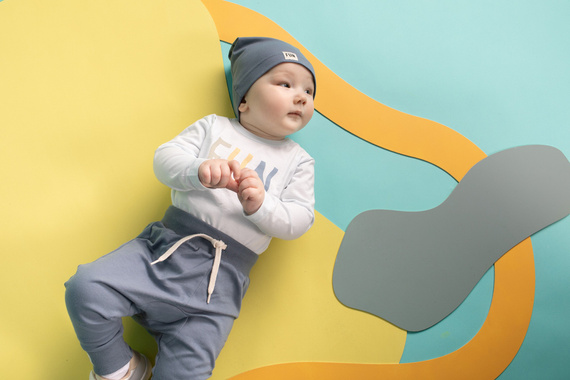 Fun Time Legginsy niemowlęce Pinokio - niebieski