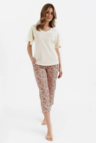 457 Piżama damska  Cana  waniliowy