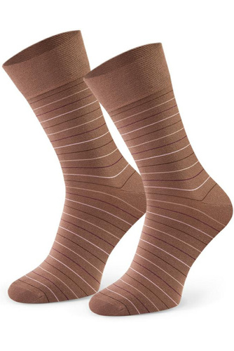 Skarpety męskie Steven Suitline art.056 beżowy 265– elegancki wzór, komfort na co dzień