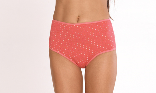 018 Sara Figi wysokie De lafense - malinowy kropki