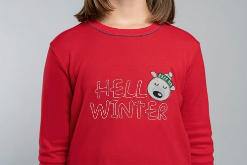 Czoka Piżama dziewczęca Italian Fashion- czerwony