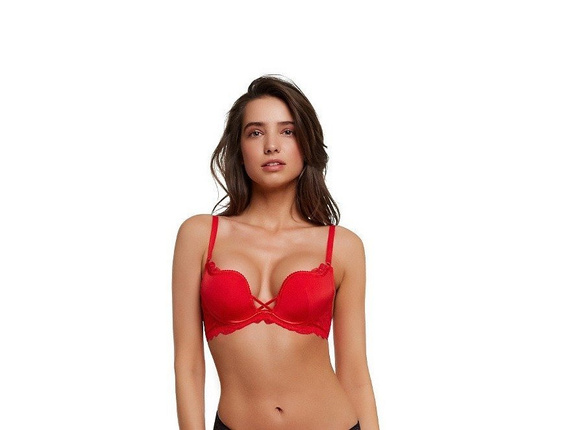 36121 Delis  Biustonosz push-up Henderson beżowy