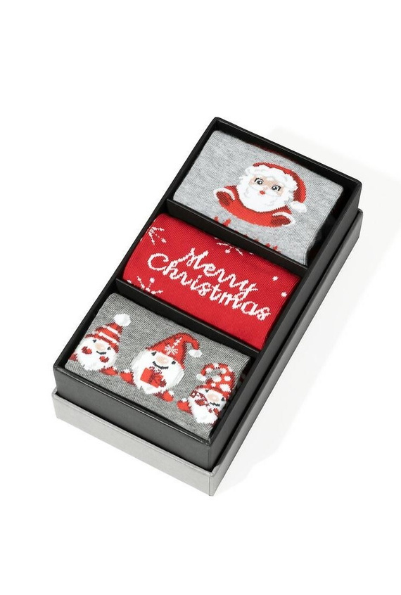 Skarpety damskie art. 195/1 Boxy Świąteczne Steven – bawełniane, z nieuciskającym ściągaczem