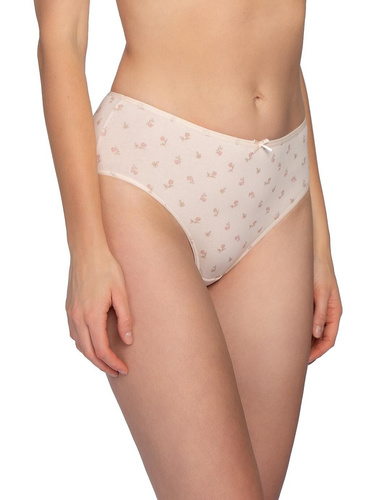Figi L-122 BI-71 Lama Bawełniane Figi Bikini 3-Pak Kwiatowy Komfort
